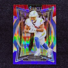2024 Select Concourse - Kimani Vidal (RC) - Chargers - #15 Red Blue Shock Prizm