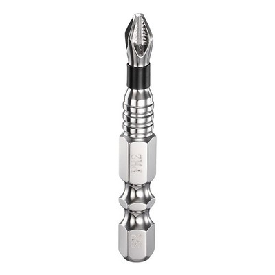 PH2 1/4'' Non-Slip Cross Screwdriver Hex Shaft 2'' Magnetic Black for