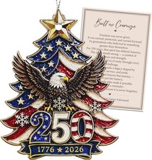 250th Anniversary USA United States Ornament Christmas Collectible 2026