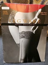 Frederick's Of Hollywood White Lace Thigh Highs Size Large NWT