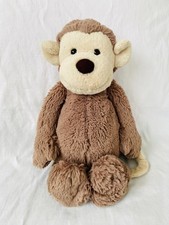 Jellycat Bashful Monkey Medium Plush Toy 12" 31cm New Retired Rare Brown