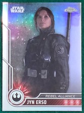Jyn Erso - 2023 Topps Chrome Star Wars 19 Refractor - Rogue One Movie Card