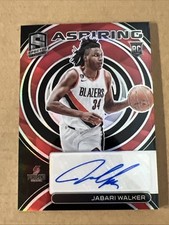 2022-23 Panini Spectra Jabari Walker Aspiring Auto Black Light Prizm /10 RC SSP
