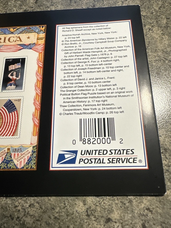 Scott #3776-3780 Old Glory Prestige Booklet of 20 37c Stamps FV is $7.40 - Image 4 of 4