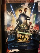The Clone Wars Star Wars Movie Promo Poster Rate ROTJ