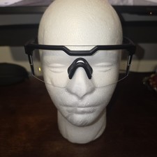 Z87 Clear Lens Black Plastic Frame Safety Glasses with side shields