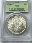 1884-CC Morgan Silver Dollar PCGS MS-65 Green Label