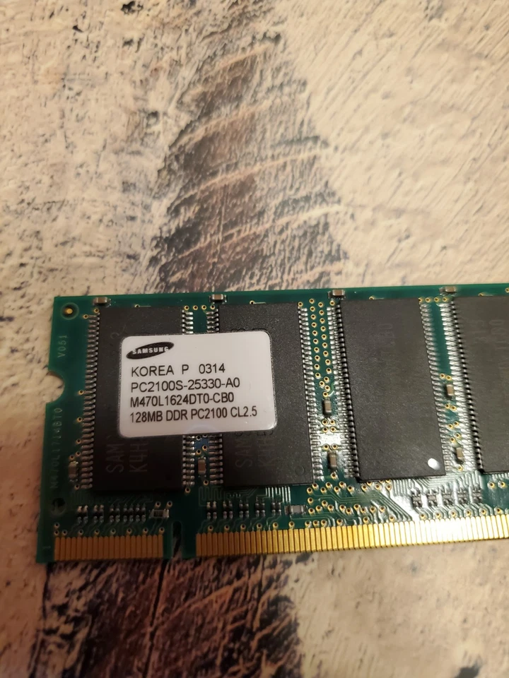 SAMSUNG 128MB DDR-266 PC2100s RAM Memory - Image 2 of 3