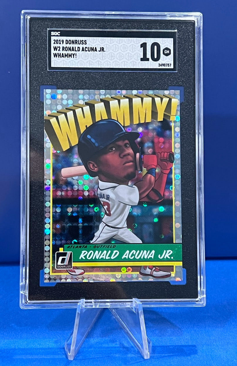 RONALD ACUNA JR. 2019 Donruss WHAMMY! CASE HIT! SGC 10 MINT BRAVES W2