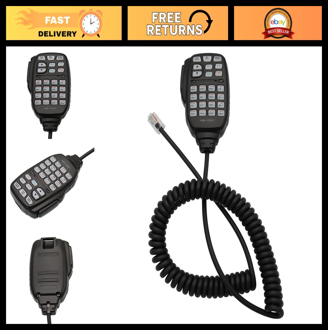 DTMF Remote Control Microphone for Icom IC-2200H IC-2800H IC