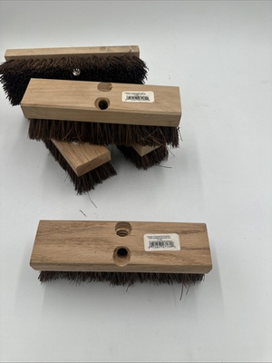 #ad Lot Of 5 10 “ Heavy Duty Deck Scrub Brush Cedar amp; Natural Palmyra Bristles $49.95