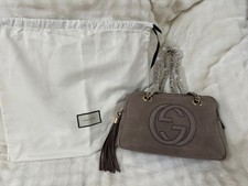 GUCCI Soho Leather Shoulder Bag 25cm 9.8in Excellent Used