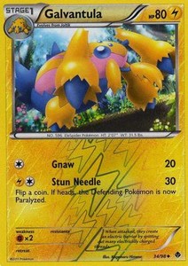 Galvantula 34/98 Emerging Powers REVERSE HOLO MINT! Pokemon