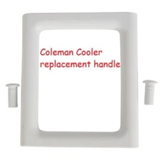 Coleman 3000005306 Plastic Cooler Handle Assembly with 2 Hinge Pins - White