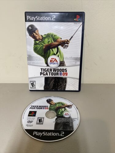 EA SPORTS Tiger Woods 09 Playstation 2 Disk With Case Good Condition - Zdjęcie 1 z 3
