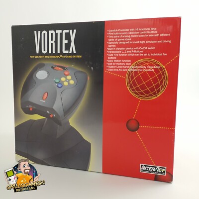 Nintendo 64 Controller : Vortex Gamepad Interact Joystick | N64 OVP - NEU NEW