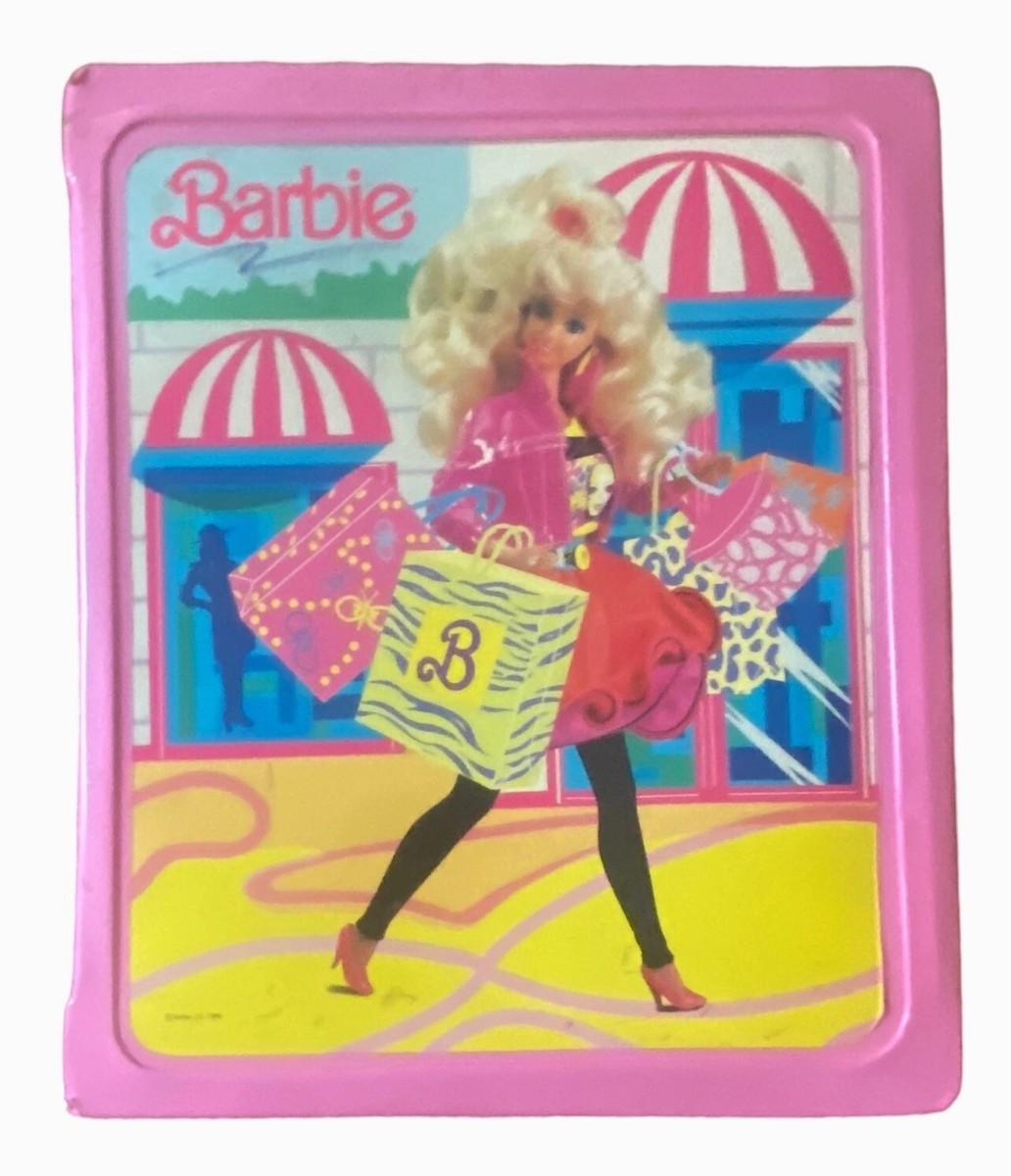 1989 Vintage Vinyl BARBIE Doll Case with vintage 80's