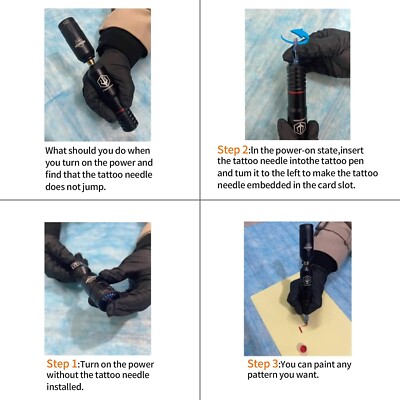 PROFESSIONAL POSEIDON Wireless Tattoo Machine Kit Rotary