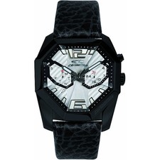 Chronotech Orologio Watch Man Uhr Ego RW0082 Brunito Pelle Nero Multifunzione
