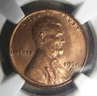 1931 S Lincoln Cent - Mint State - Uncirculated Details - NGC