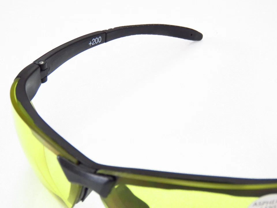 Gafas de sol marco TR90, amarillo 2,0 mm pc ​lente bifocal + aumento antiniebla + 2,0 Foto 3 de 4