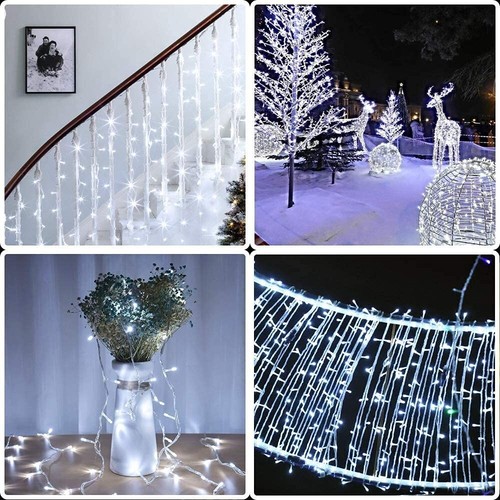 String Lights Combo - Pink & White, 51 Feet Fairy Light Decor pack of 2 - Picture 4 of 22