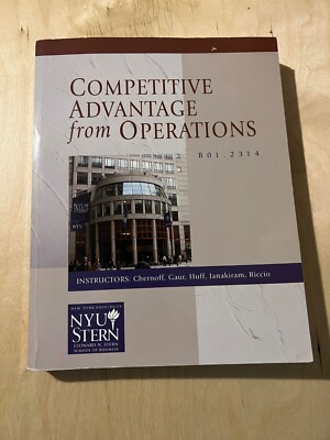 Competitive Advantage from Operations : B01.2314 Paperback   January 1, 2004 by