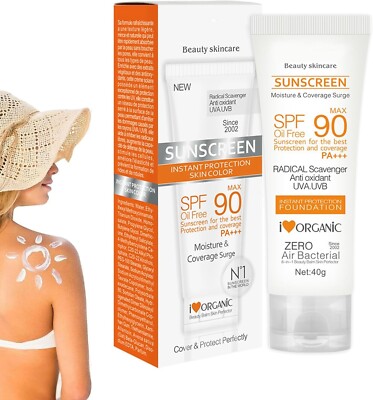Sonnencreme LSF 90+ Sonnencreme UVA UVB PA+++ ölfreier Schutz antihaft