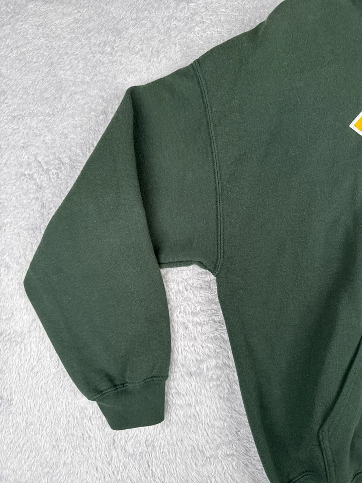 Oakland Athletics Baseball Sweater Adult Large Green Pullover Hoodie Jersey READ - Image 3 of 4