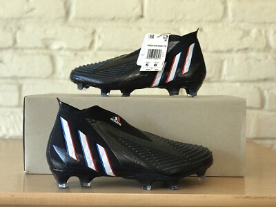 Adidas Predator Edge+ FG Soccer Football Black Cleats Messi GV7385