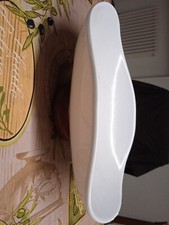 Porta pane frutta cestino porcellana ceramica base legno Mulino Bianco vintage