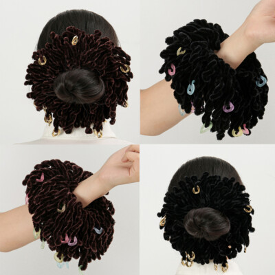 Elastic Volumising Scrunchie Hair Tie Bun Clip Hijab Scarf