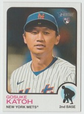 2022 Topps Heritage High Number #661 Gosuke Katoh RC - New York Mets