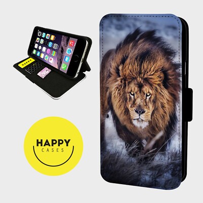 FEARSOME LION STRONG - Kunstleder Flip Handyhülle - iPhone/Samsung