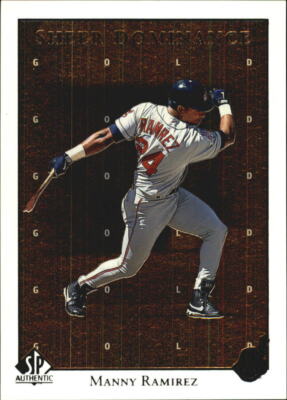 1998 SP Authentic Sheer Dominance Gold #SD18 Manny Ramirez /2000 - NM-MT