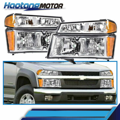 Fit For 04-12 Chevy Colorado/GMC Canyon Bumper Headlights HeadLamp Amber Corner