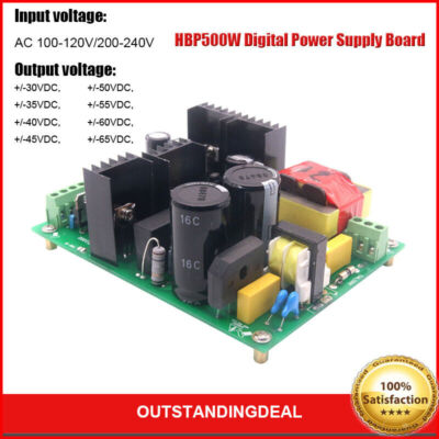 Digital Power Supply Board 500W AC100-120V 200-240V for Amplifier HBP500W ot25 #