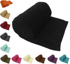 LARGE THROW BLANKET WARM SOFT BED COUCH SETTEE BEDDING PET TRAVEL COVER FLEECE