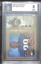 1998 Upper Deck SP Future Watch #16 Fred Taylor No 317 of 2000 BGS 8