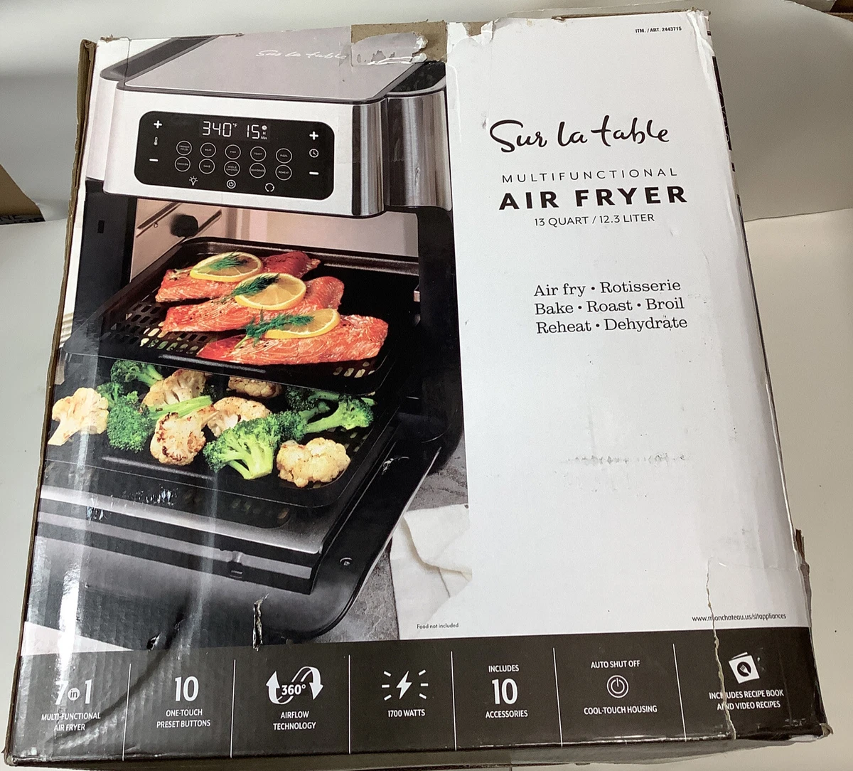 Sur La Table 13-Quart Multifunctional Air Fryer with Rotisserie  726367426627