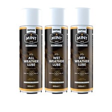 OXFORD MINT ALL WET DRY WEATHER MOTORBIKE MOTORCYCLE CHAIN LUBE 500ML SPRAY