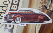 Keith WEESNER Decal 1940 FORD Chop Top Kustom vintage chopped Lead Sled custom