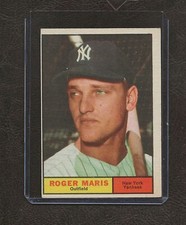 1961 Topps Baseball #2 Roger Maris, New York Yankees, EX (OC)!