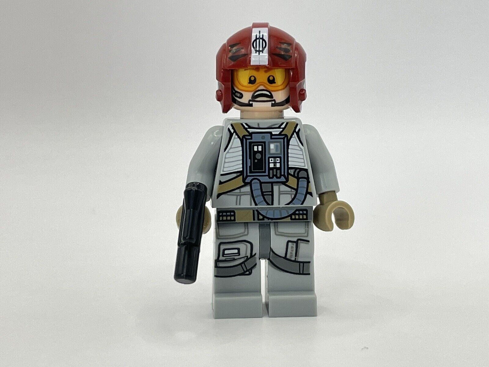 LEGO Star Wars Minifigure Sandspeeder Pilot Dark Red Helmet sw0882 set 75204 Lot