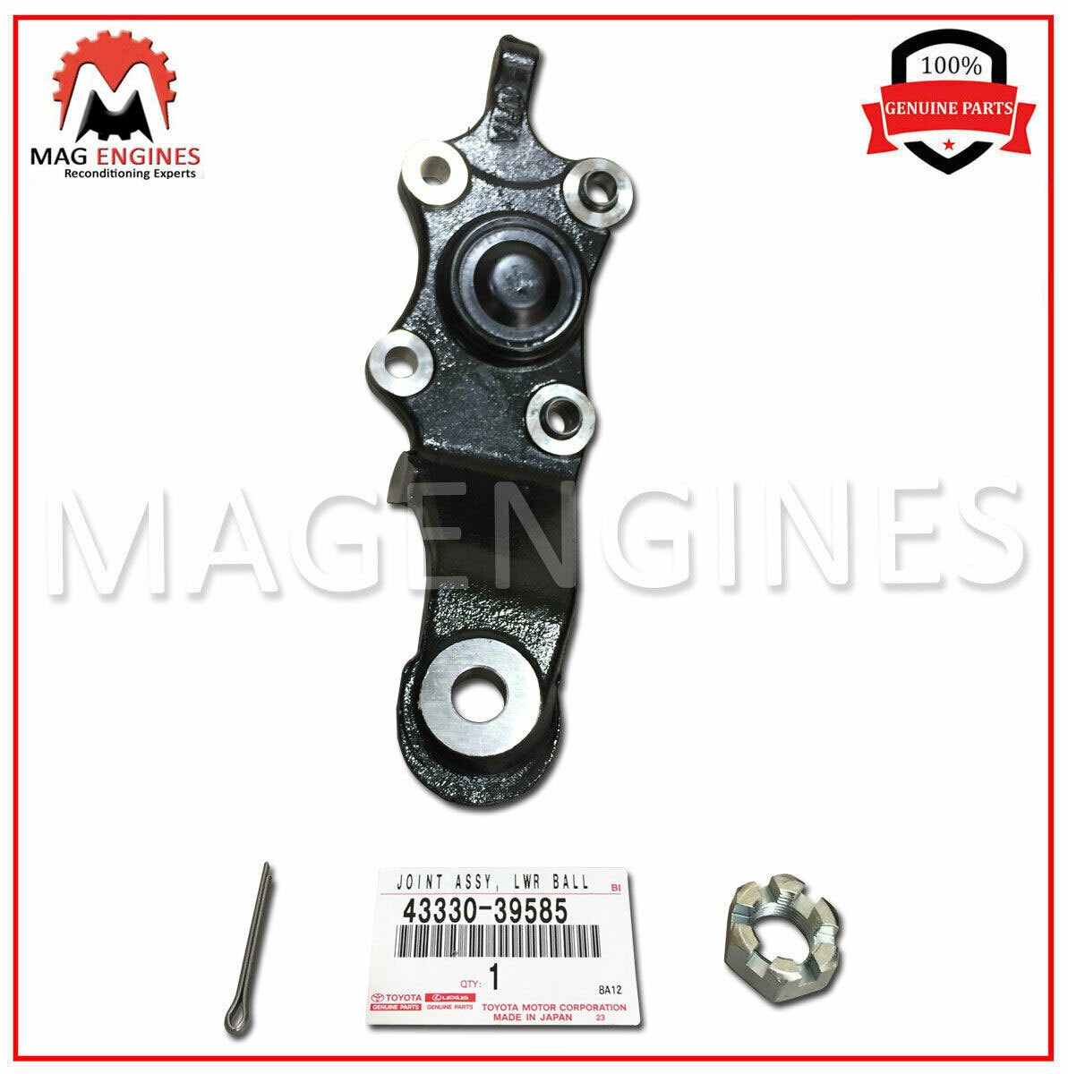 43330-39585 GENUINE OEM JOINT ASSY, LOWER BALL, FRONT RH