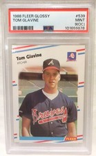 Tom Glavine **PSA 9** 1988 Fleer Glossy #539