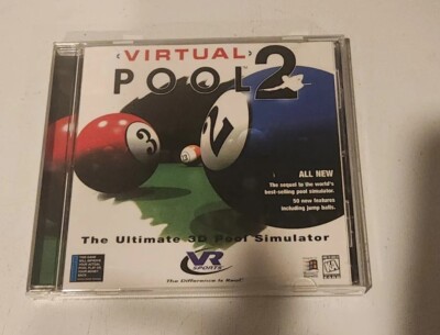  95 BIG BOX PC Game Virtual Pool 2 The Ultimate Pool Simulator PC CD-Rom Windows
