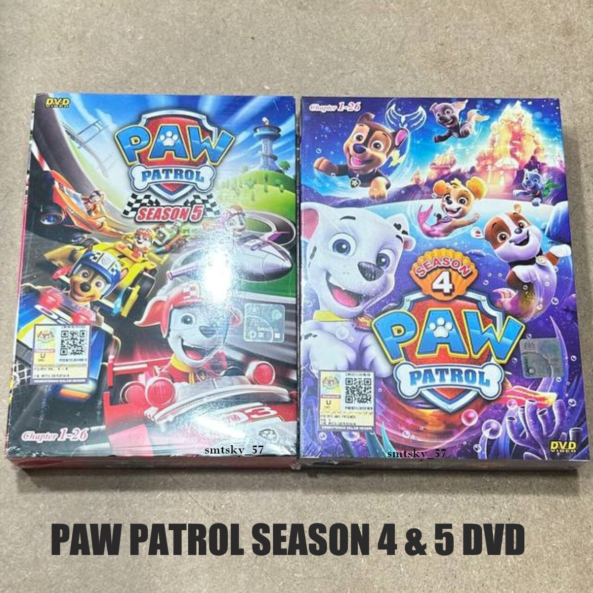 DVD Anime PAW PATROL Complete Series Season 4 & Season 5