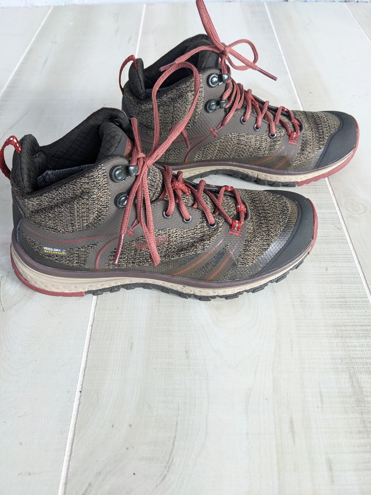 Stivali da trekking marroni Keen Terradora WP mezza mensa 1017687 taglia 6 in perfette condizioni