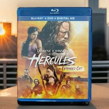 Hercules Extended Cut Blu-ray/DVD 2014 2-Disc Set Widescreen Dwayne Johnson VG